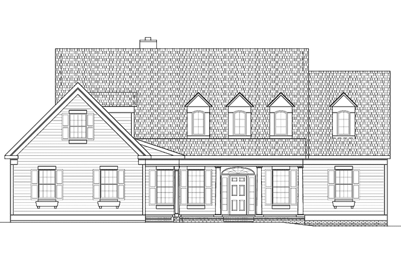 Home Plan - Exterior - Front Elevation 3 for Colonial House Plan #328-322 - 3 bed, 2.5 bath