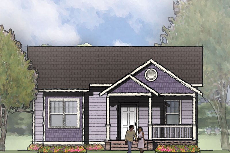 House Blueprint - Craftsman Exterior - Front Elevation Plan #936-18