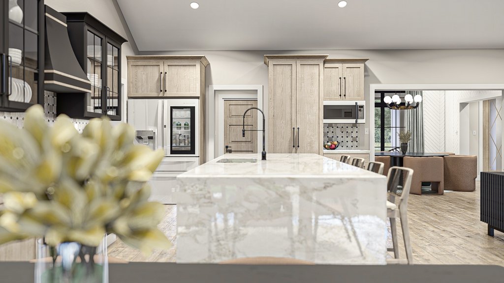 Interior - Kitchen 1 for Modern House Plan #455-643 - 3 bed, 2 bath