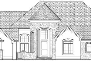 Home Plan - Tudor Exterior - Front Elevation Plan #328-355