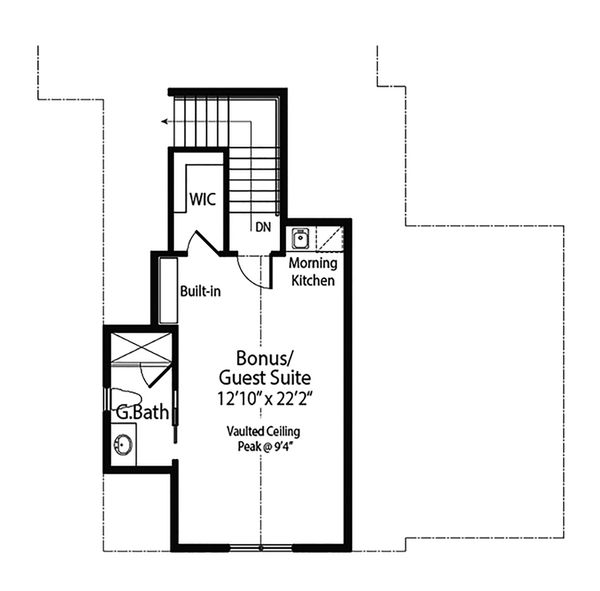 Farmhouse Floor Plan - Upper Floor Plan #938-105