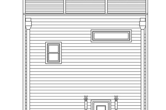 Exterior - Rear Elevation for Contemporary House Plan #932-319 - 3 bed, 3.5 bath