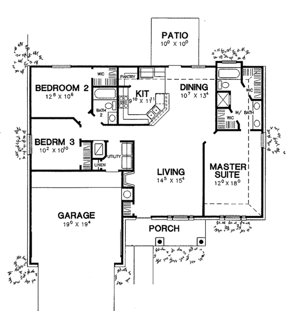 Home Plan - Country Floor Plan - Main Floor Plan #472-287