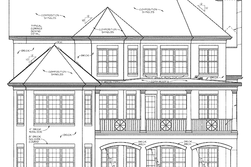 Dream House Plan - Exterior - Rear Elevation for Country House Plan #453-297 - 5 bed, 4.5 bath