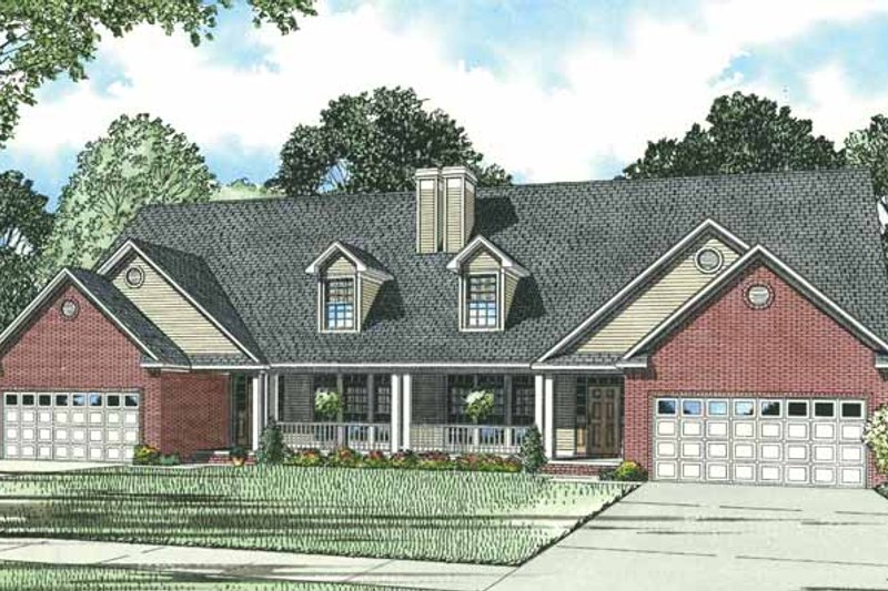 House Plan Design - Traditional Exterior - Front Elevation Plan #17-2694