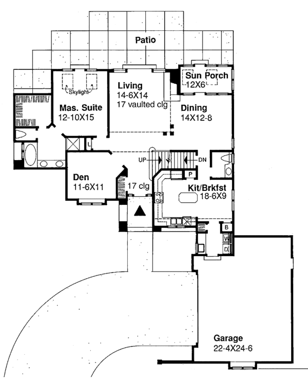 Home Plan - Traditional Floor Plan - Main Floor Plan #320-759