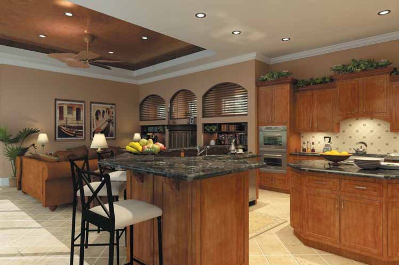 Home Plan - Interior - Kitchen 1 for Mediterranean House Plan #930-175 - 3 bed, 3.5 bath
