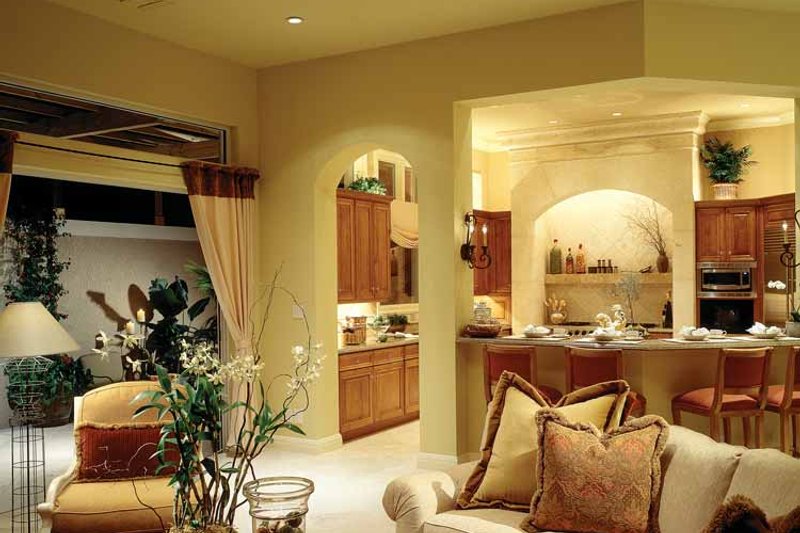 Home Plan - Interior - Family Room 1 for Mediterranean House Plan #930-104 - 3 bed, 4.5 bath