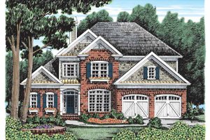 Country Exterior - Front Elevation Plan #927-918