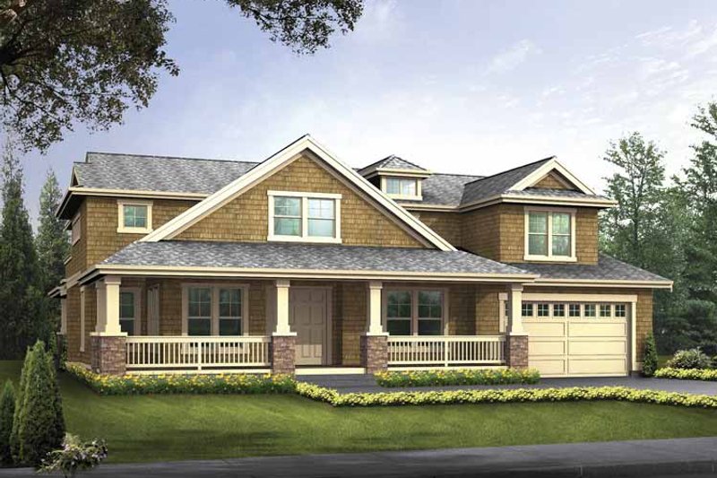 Dream House Plan - Exterior - Front Elevation 3 for Country House Plan #132-497 - 4 bed, 3.5 bath