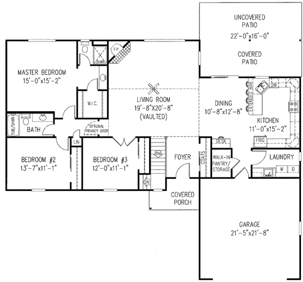 Contemporary Floor Plan - Main Floor Plan #11-241