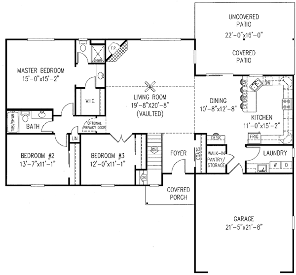 Dream House Plan - Contemporary Floor Plan - Main Floor Plan #11-241