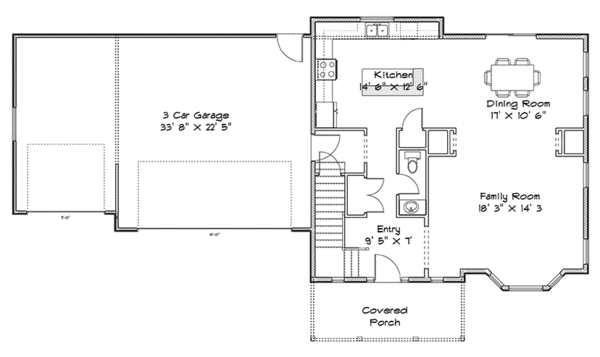 Home Plan - Traditional Floor Plan - Main Floor Plan #1060-32