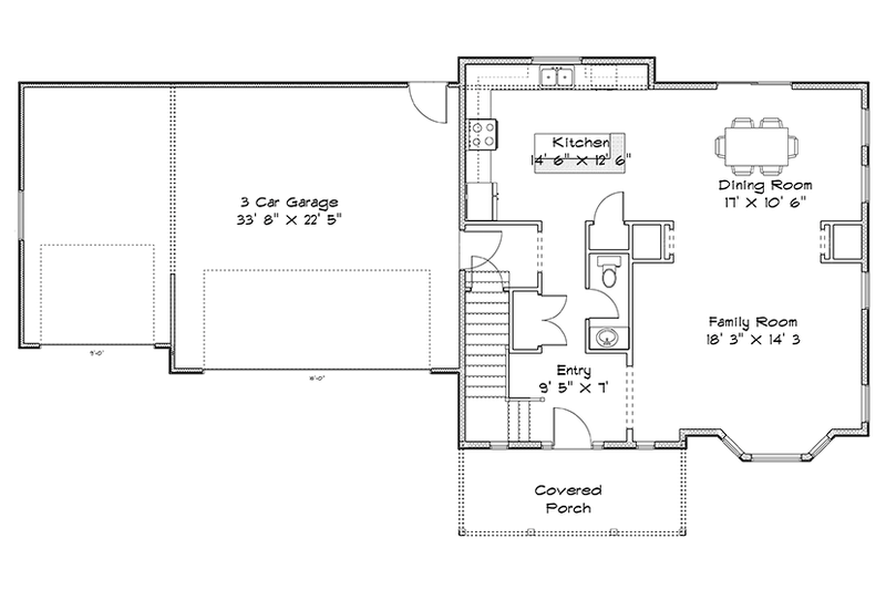 House Plan Design - Floor Plan - Main Floor for Traditional House Plan #1060-32 - 5 bed, 3.5 bath