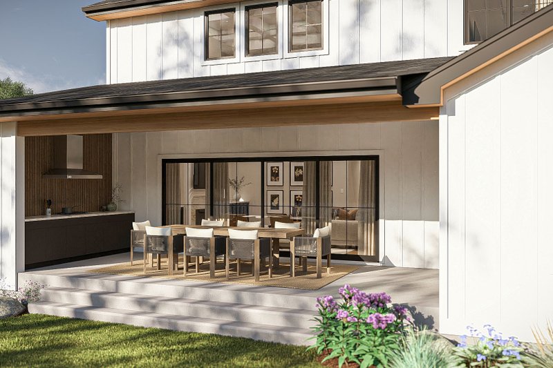 House Design - Exterior - Outdoor Living for Farmhouse House Plan #455-237 - 4 bed, 4 bath