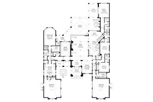 Floor Plan - Main Floor for Contemporary House Plan #930-475 - 5 bed, 5.5 bath