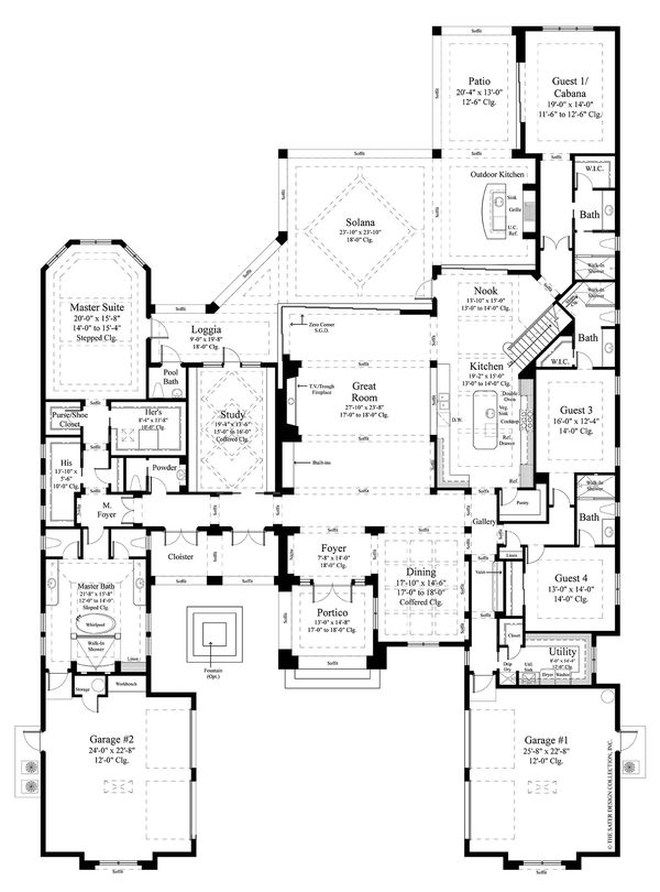 House Plan Design - Contemporary Floor Plan - Main Floor Plan #930-475