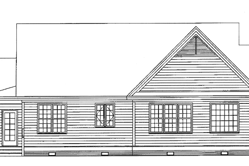 Dream House Plan - Exterior - Rear Elevation 1 for Country House Plan #929-398 - 3 bed, 2 bath
