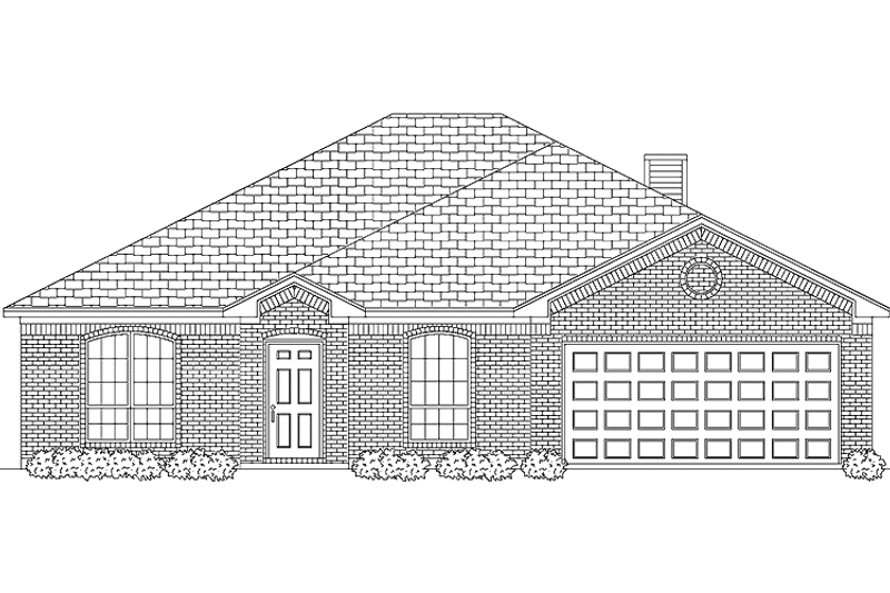 Home Plan - Exterior - Front Elevation 3 for Traditional House Plan #84-758 - 3 bed, 2 bath