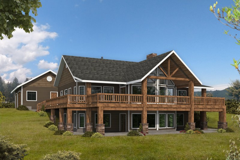 Architectural House Design - Ranch Exterior - Front Elevation Plan #117-840