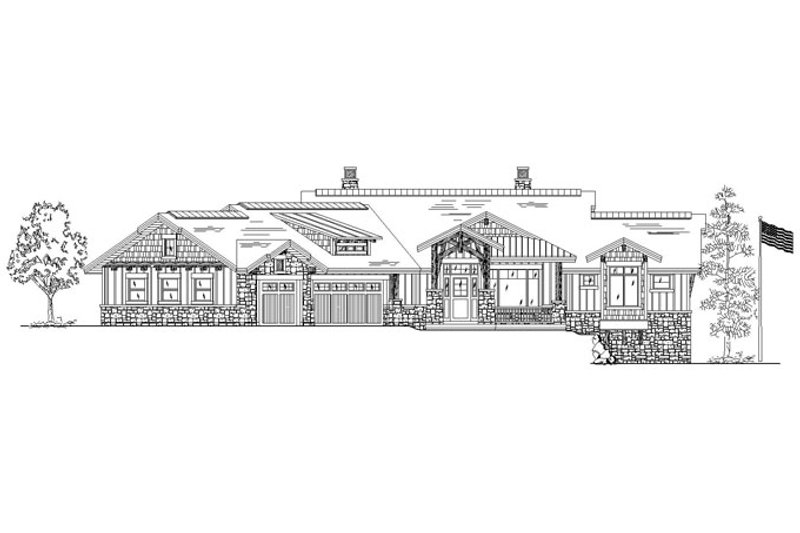 House Plan Design - Exterior - Front Elevation 5 for Craftsman House Plan #945-139 - 4 bed, 4.5 bath