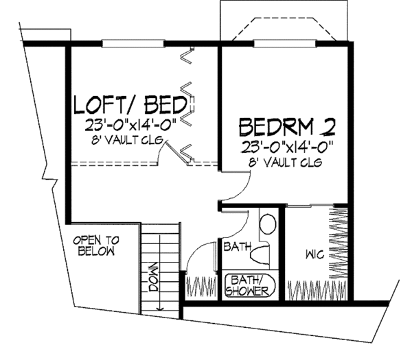 Home Plan - Traditional Floor Plan - Upper Floor Plan #320-945