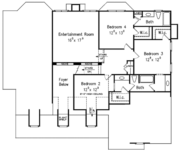 House Plan Design - Country Floor Plan - Upper Floor Plan #927-307