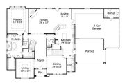 European Style House Plan - 4 Beds 3.5 Baths 4096 Sq/Ft Plan #411-737 