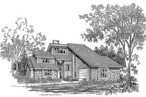 Contemporary Exterior - Front Elevation Plan #929-268