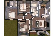 Country Style House Plan - 3 Beds 2 Baths 1327 Sq/Ft Plan #44-177 