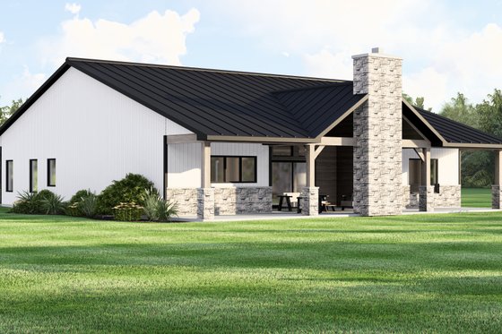 Exterior - Other Elevation for Barndominium House Plan #1064-412 - 4 bed, 2 bath