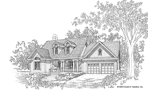 Country Exterior - Front Elevation Plan #929-423