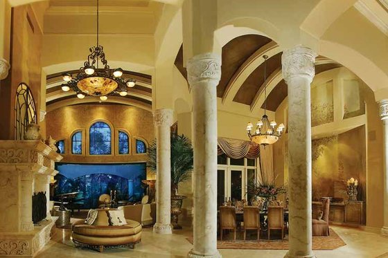 Interior - Family Room for Mediterranean House Plan #930-327 - 5 bed, 5 bath