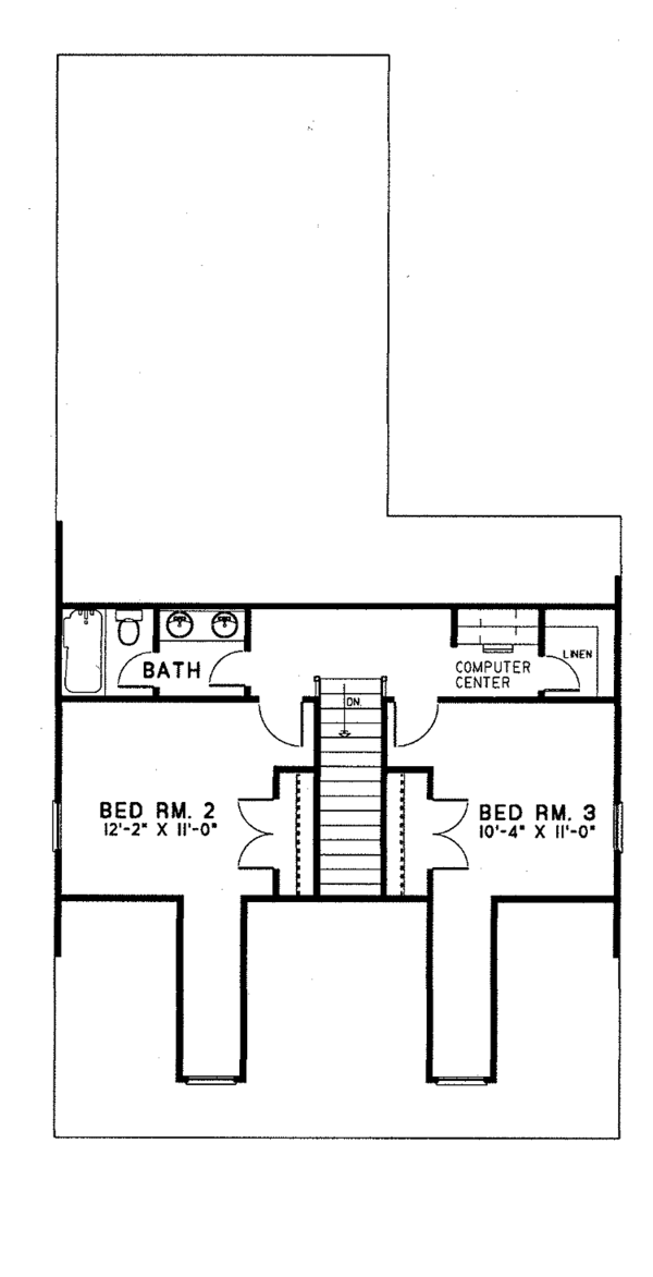 House Plan Design - Country Floor Plan - Upper Floor Plan #17-2635