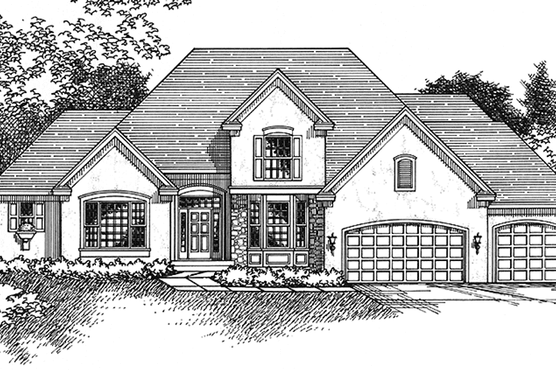 Home Plan - Exterior - Front Elevation 3 for Traditional House Plan #51-914 - 3 bed, 2.5 bath