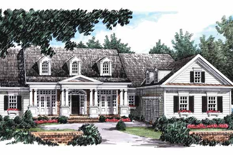 Architectural House Design - Colonial Exterior - Front Elevation Plan #927-815