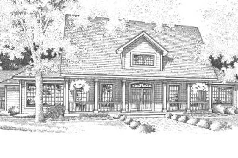 Dream House Plan - Country Exterior - Front Elevation Plan #320-465