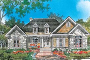 Country Exterior - Front Elevation Plan #929-638