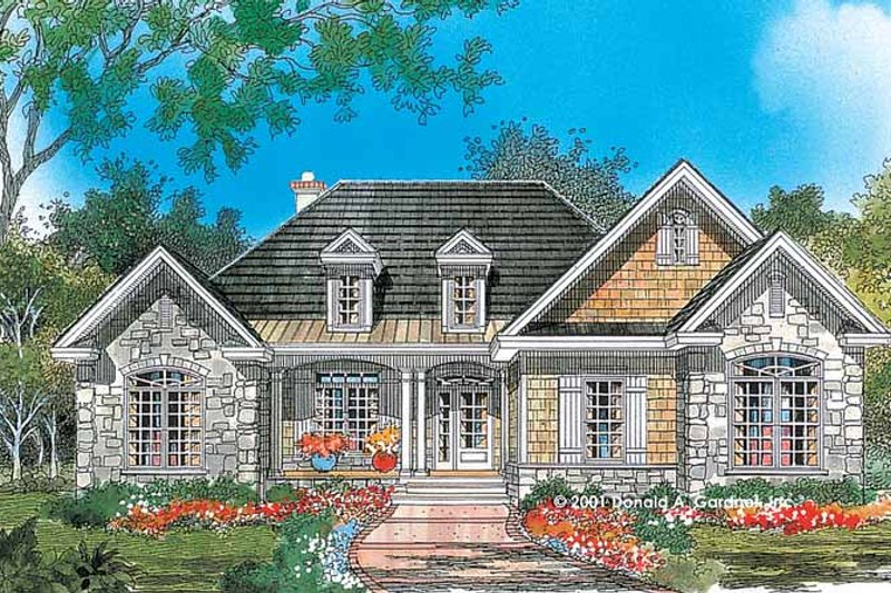 Architectural House Design - Country Exterior - Front Elevation Plan #929-638