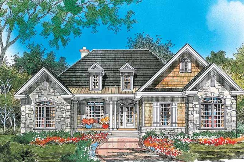 Dream House Plan - Country Exterior - Front Elevation Plan #929-638