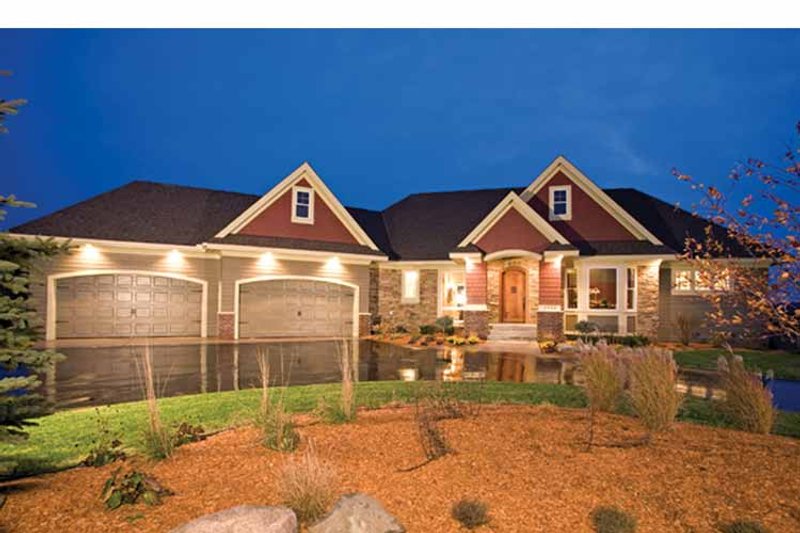 Home Plan - Exterior - Front Elevation 3 for European House Plan #51-1125 - 4 bed, 3.5 bath