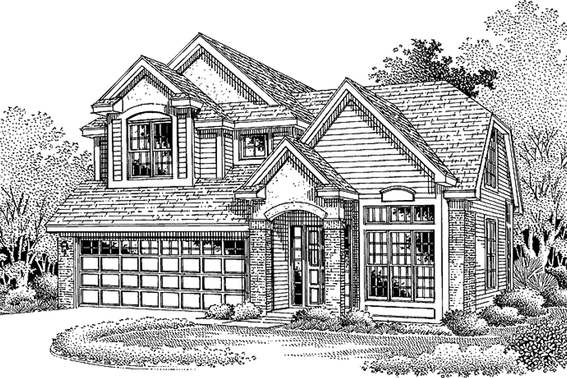 House Plan Design - Traditional Exterior - Front Elevation Plan #320-530
