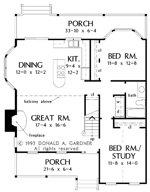Architectural House Design - Country Floor Plan - Main Floor Plan #929-374