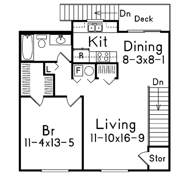 House Design - Traditional Floor Plan - Upper Floor Plan #57-632