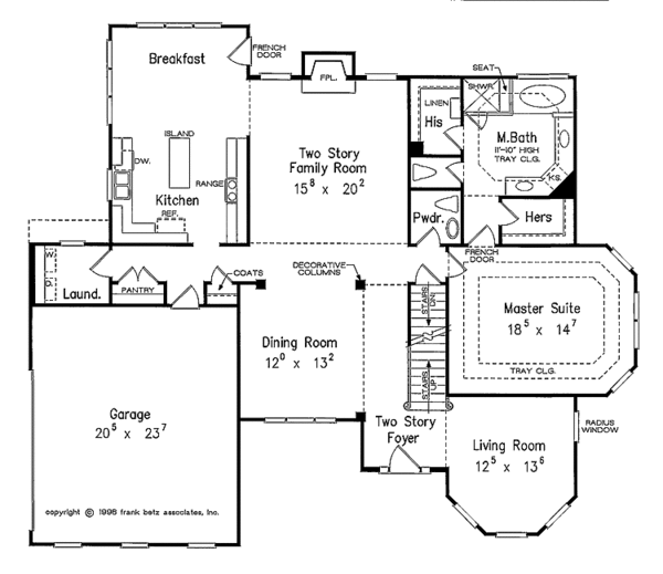 Dream House Plan - Mediterranean Floor Plan - Main Floor Plan #927-386