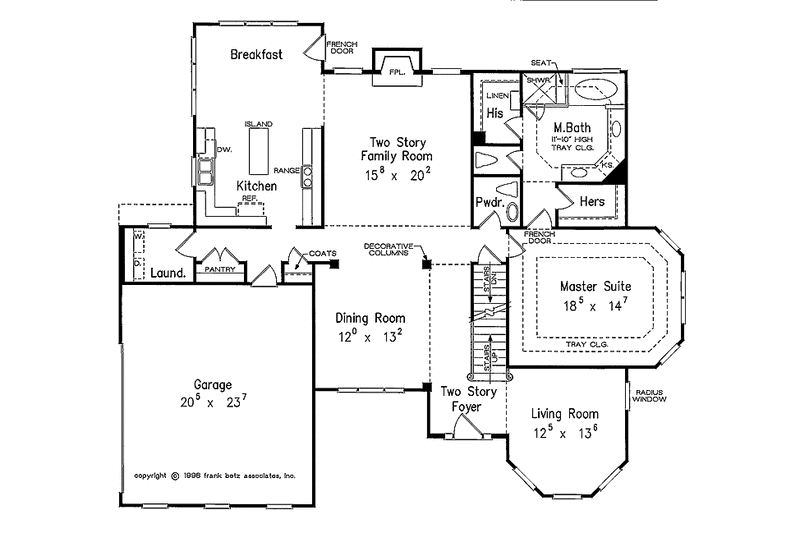 Home Plan - Floor Plan - Main Floor for Mediterranean House Plan #927-386 - 4 bed, 3.5 bath
