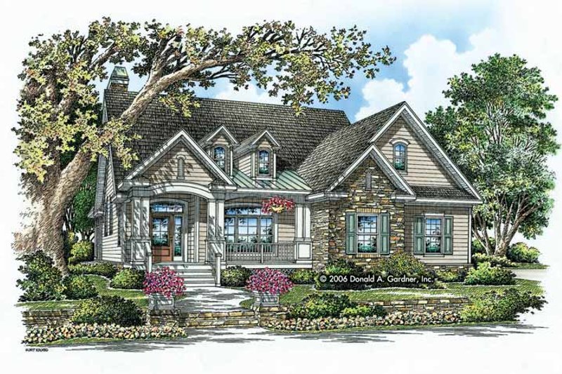 Architectural House Design - Craftsman Exterior - Front Elevation Plan #929-795