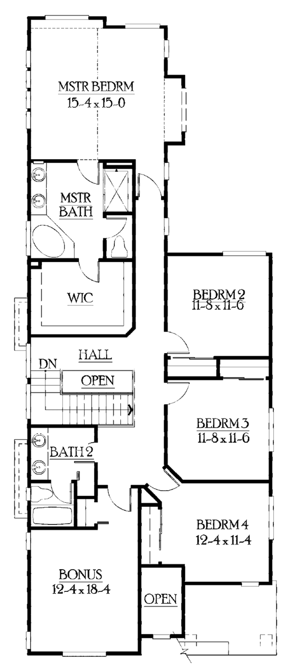 House Design - Craftsman Floor Plan - Upper Floor Plan #132-387