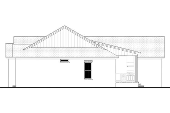 Exterior - Other Elevation 1 for Farmhouse House Plan #430-387 - 3 bed, 2.5 bath