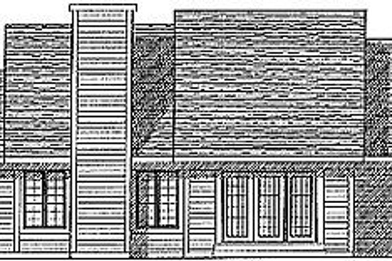 House Plan Design - Exterior - Rear Elevation for Traditional House Plan #70-189 - 3 bed, 2 bath